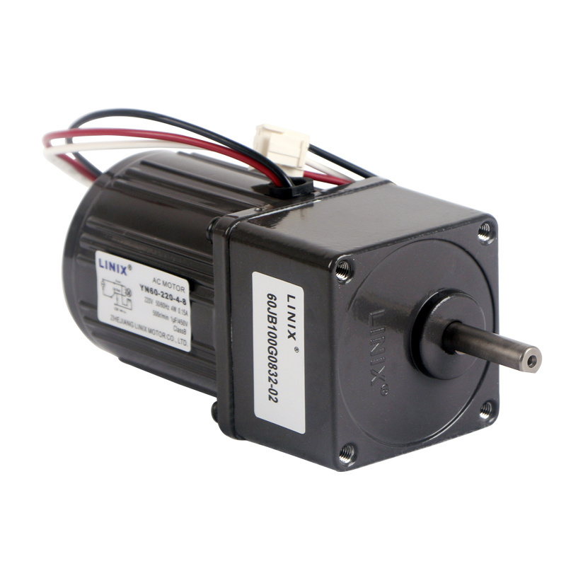 Linix AC gear motor 4W low noise YN60-220-4-8/ single-phase capacitor operation reversible kitchen wet waste degradation motor