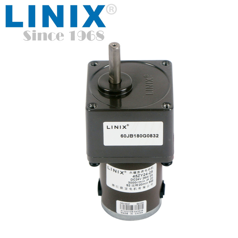 LINIX 24v 25w dc gear motor 45ZY24-25 General Motors for Automation