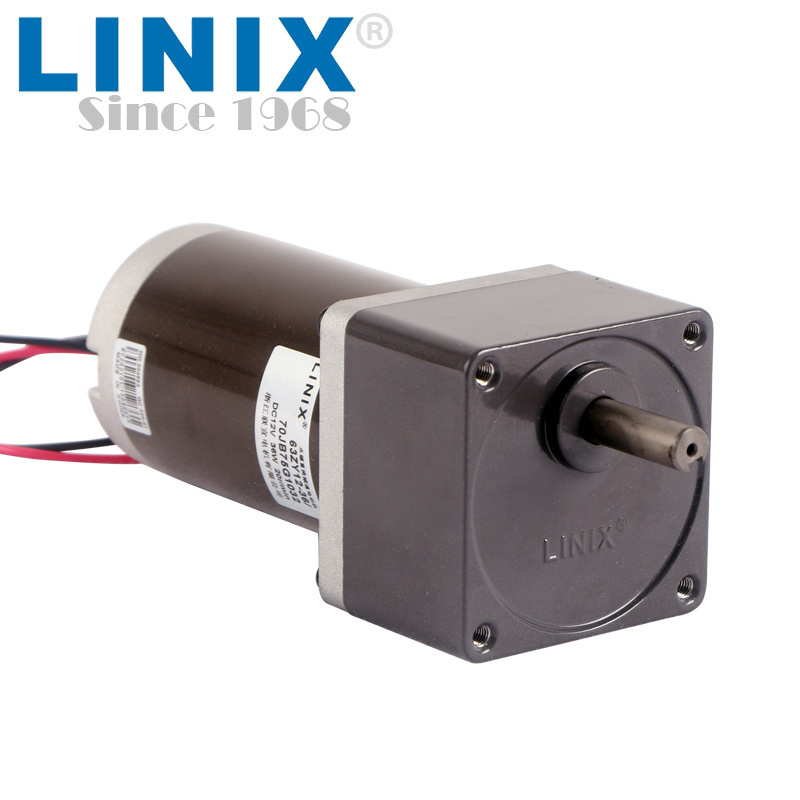 LINIX 12V 36W Dc Motor 70mm Gearbox Frame Featuring High Torque and Low Noise Applied to Automation Equipment  Motor