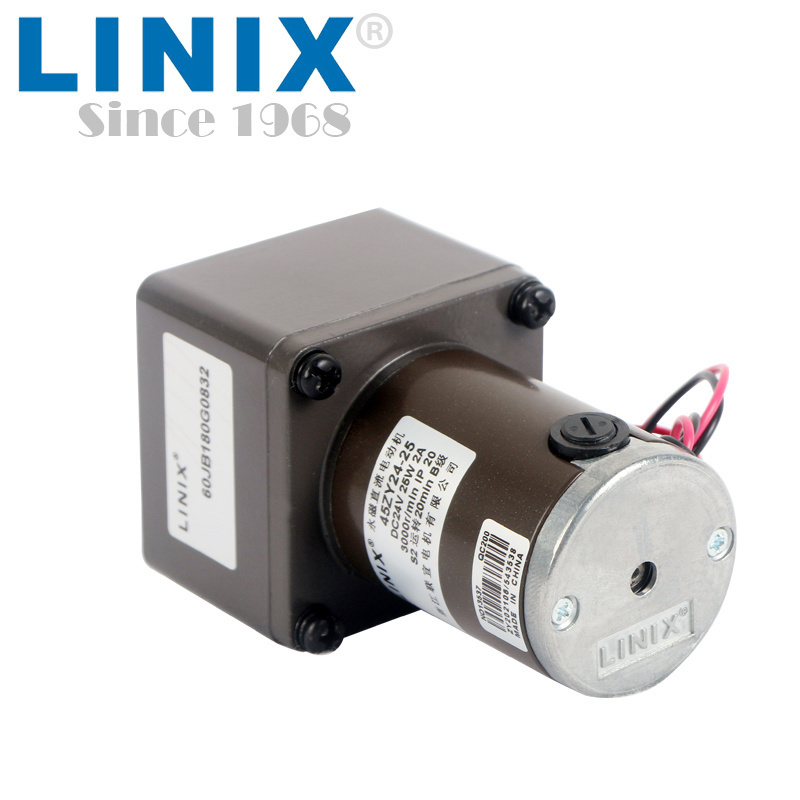 LINIX 24v 25w dc gear motor 45ZY24-25 General Motors for Automation