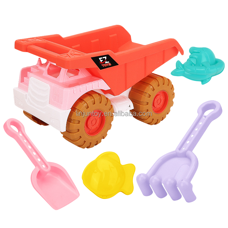 Children's beach dump car play home toy set baby outdoor play sand dredging snow shovel tools