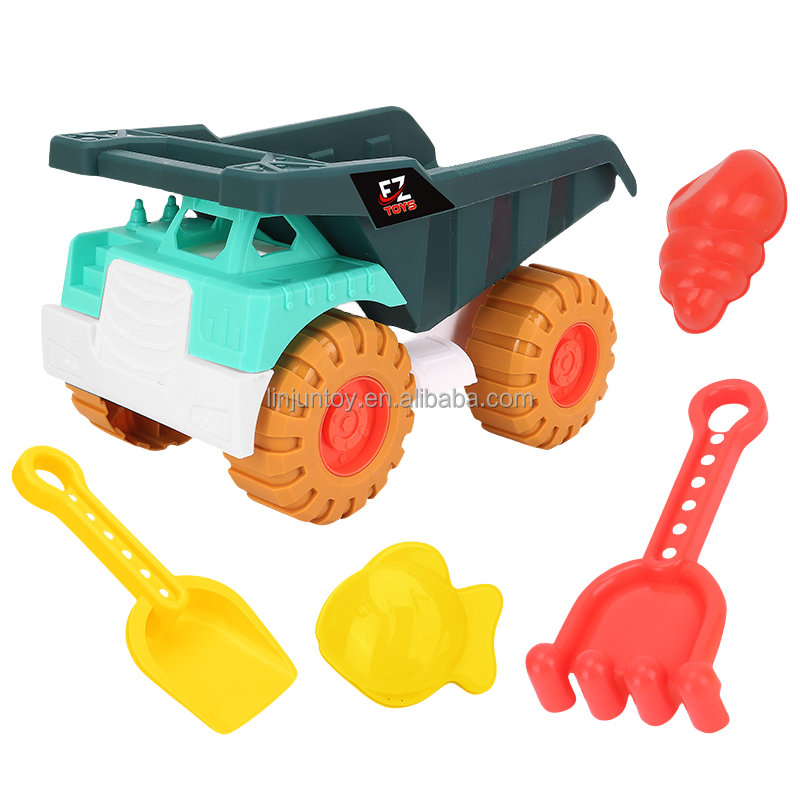 Children's beach dump car play home toy set baby outdoor play sand dredging snow shovel tools