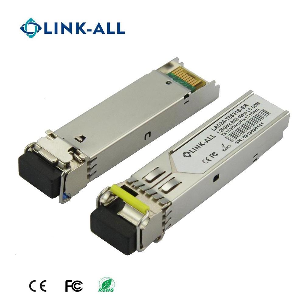 Link-All 1.25g 40km cisco compatible sfp module with 1310nm Tx 1550nm