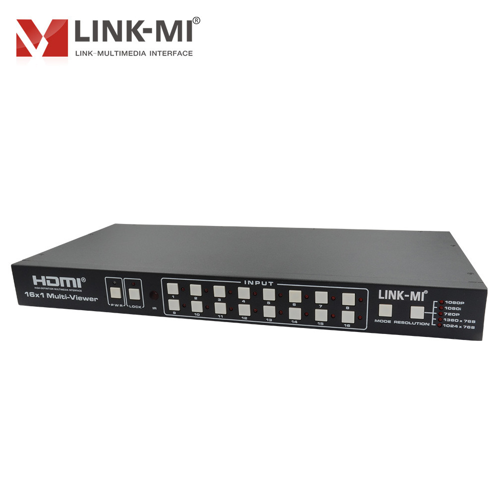 LINK-MI 16x1 9x1 4x1 HDMI Seamless Switching Multiviewer support Multiple Output Resolution Video Switch