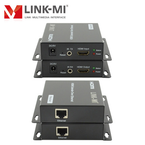 LINK-MI 120M HDMI Extender Over IP Support IR, Point-to-Many and Many-to-Many 1080p HDMI over IP Extender AV over IP Extender