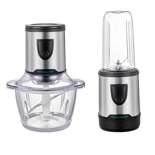 2023 LinkPlus Hot sale Multi-Functional 0.6L Glass Jar Mini Mixer Blender 3 IN 1 Food Chopper Cordless Rechargeable Chopper