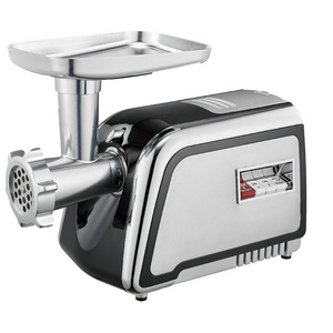 2023 Linkplus New Customized Color Household 500W Stainless Steel Meat Grinder with Piano Button Metal Cutting Plates