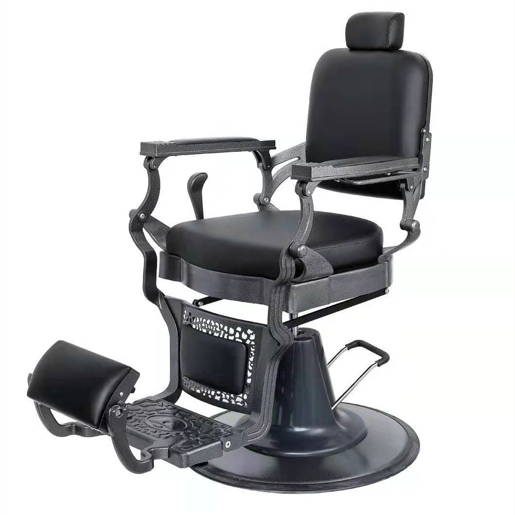 Wholesale Prsofesional Men All Black Barber Chair Frame Takara Belmont Salon Hairdressing Barber Chairs For Sale