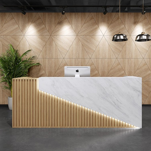 Modern Office Furniture Customized Front Desk Cashier Desk Clothing Store Beauty Salon Special Reception Desk