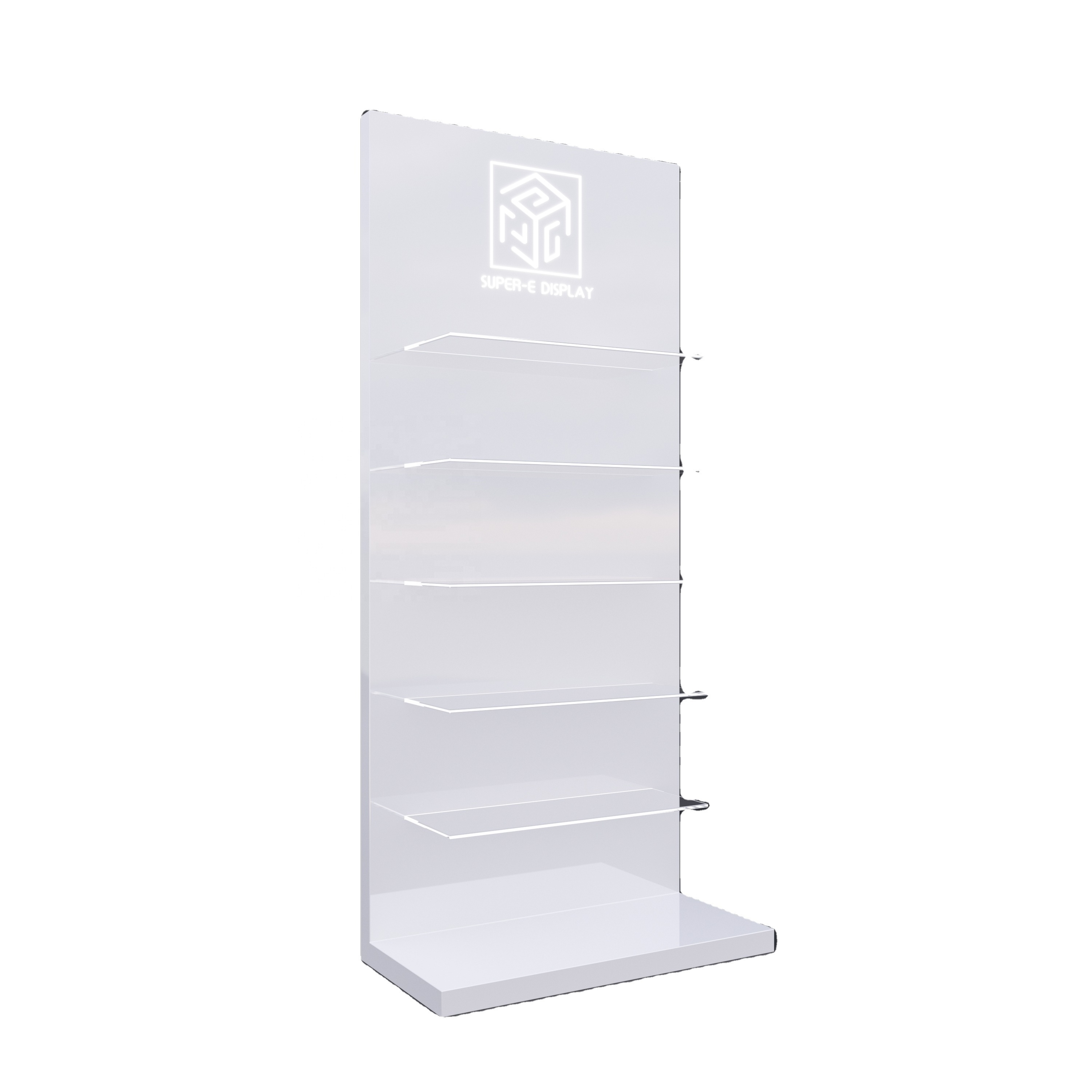 Makeup Display Stand Beauty Salon Cosmetics Shop Shelves Display Racks Beauty Nail Salon Makeup Acrylic Cosmetic Display Stand