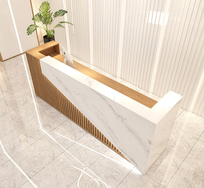 Modern Office Furniture Customized Front Desk Cashier Desk Clothing Store Beauty Salon Special Reception Desk