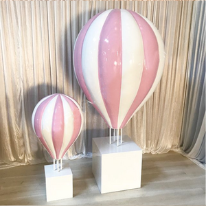 Baby Shower Props Blue And Pink Sweet Tefnut Hot-Air Fiberglass Balloons Wedding Decoration