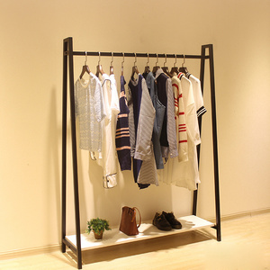 Clothes Shop Metal Garment Hanging Display Shelf Stands Clothes Display Rack