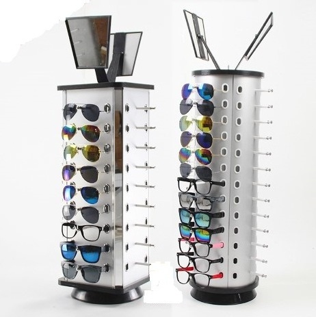 Hot sale wall mounted locking sunglass cabinet display rack