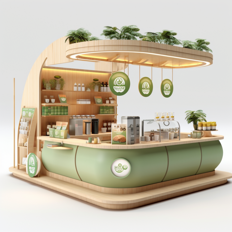 Shopping Mall Marble Milk Tea Equipment Shop Counter Kiosk Bubble Tea Store Interior Design Coffee Store Design