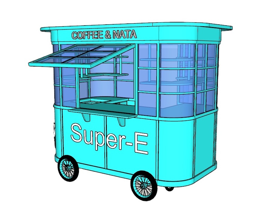 Customize Modern Outdoor Food Kiosk Design Mobile Fast Indian Street Food Cart Tricycle Hot Sale Bike Food Cart