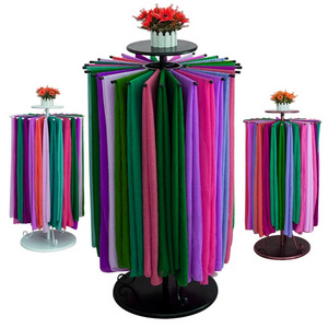 Customized rotating retail scarf shop display rack