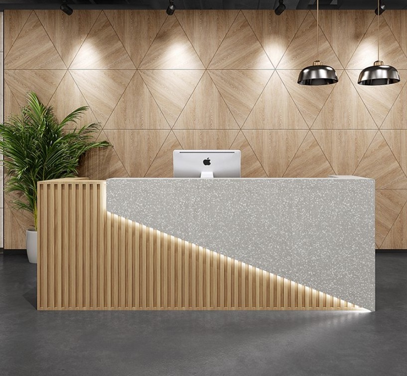 Modern Office Furniture Customized Front Desk Cashier Desk Clothing Store Beauty Salon Special Reception Desk