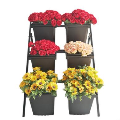 Flower display rack for flower shop fresh cut flower display rack multi-layer display stand