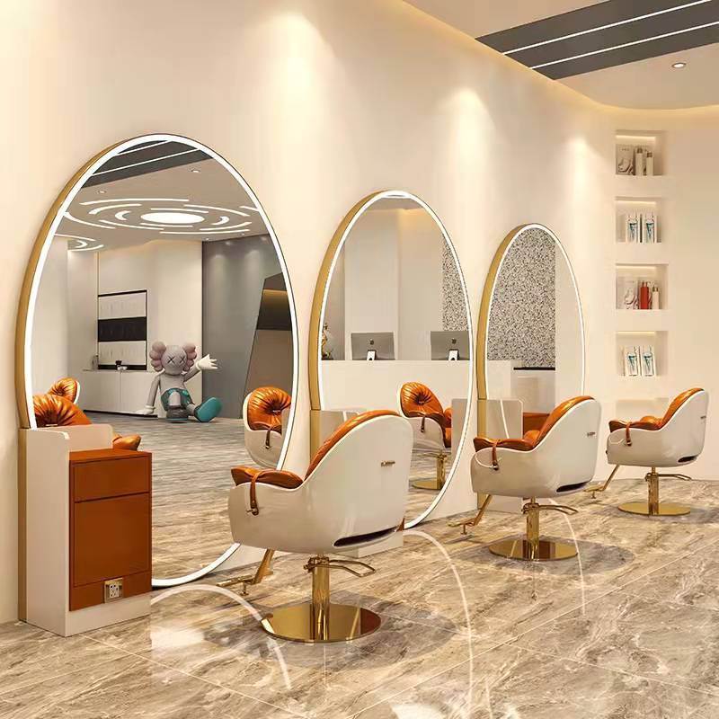 High Quality Salon Mirror Station Barber Chair Hair Salon Chair and Mirror Set