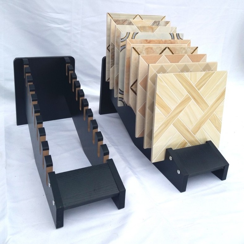 Floor Stand Metal Ceramics Tiles Display Rack For Marble Quartz Panel Or Tiles Marble Stone Display