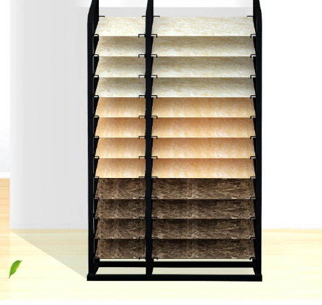 Floor Stand Metal Ceramics Tiles Display Rack For Marble Quartz Panel Or Tiles Marble Stone Display