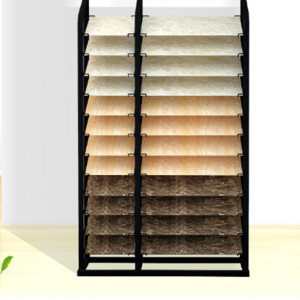 Floor Stand Metal Ceramics Tiles Display Rack For Marble Quartz Panel Or Tiles Marble Stone Display