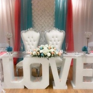 Hot Selling New Style Metal Large Baby Marquee Letter Table For Birthday Party Wedding Love Table