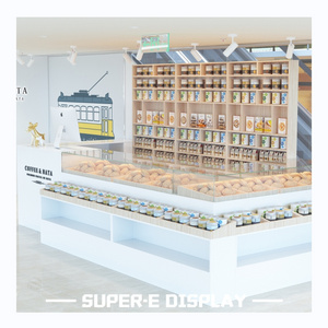 Customized Modern Sweet Food Display Mall Kiosk Stand Candy Shop Interior Design Bakery Cookie Food Store Design