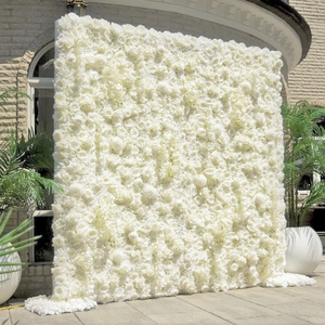 Wedding Stage Decoration Supplies 40*60cm Artificial Flower Backdrop Wall 8ft x 8ft 3D Roll Up Cloth Flower Walls Panel Backdrop