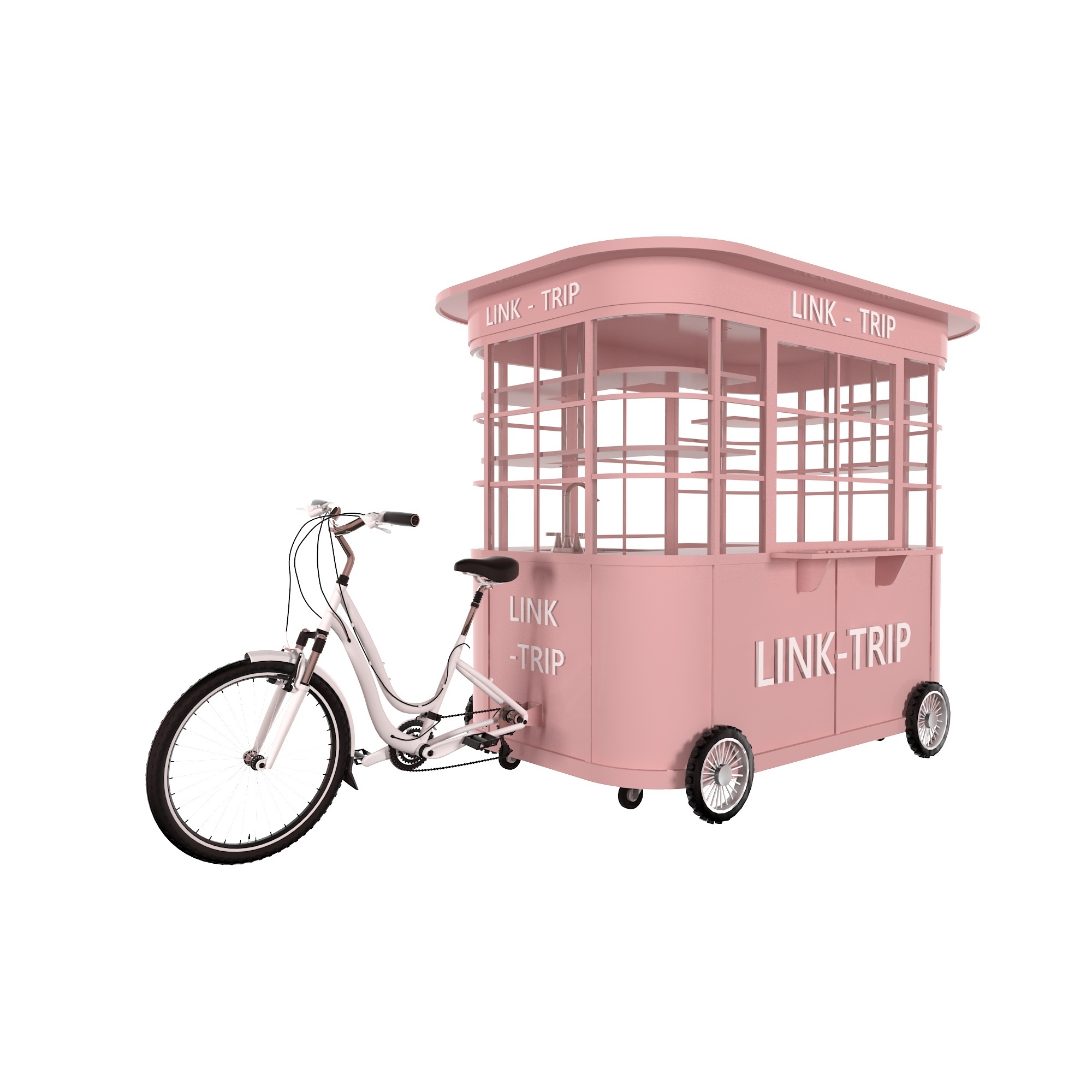 Ice Cream Bike Trailer Fast Food Trailer Truck Tricycle Mobile Food Cart