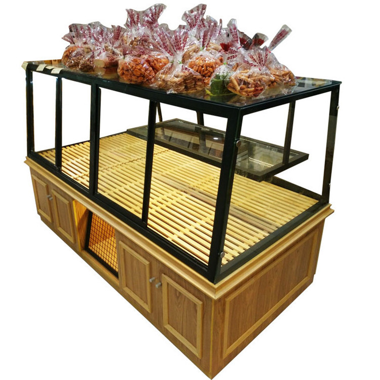 Wholesale Cake Displays Bakery Display Cabinet Pastry Custom Size Countertop Bread Display Case For Bread Store Bakery Rack