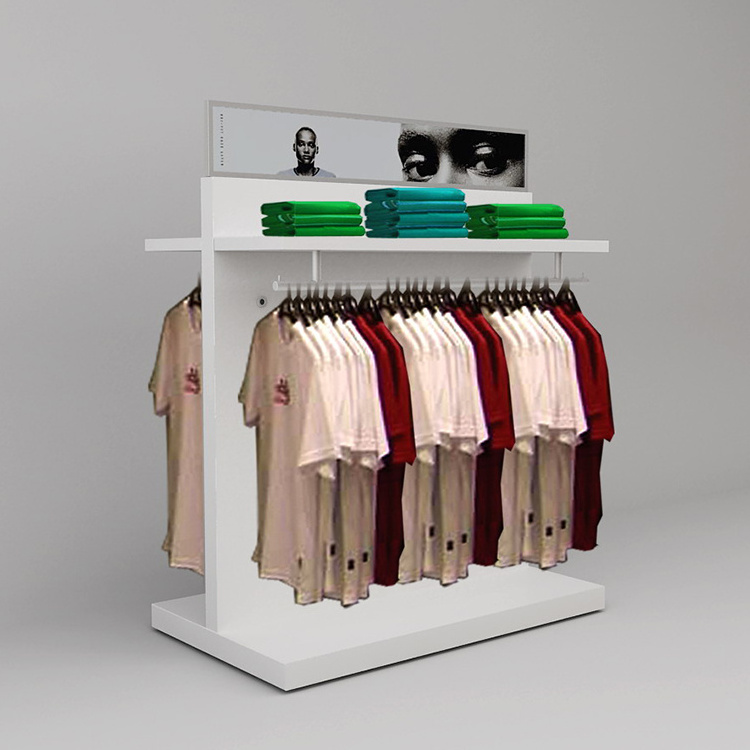 Popular customized clothing jacket display stand racks for store