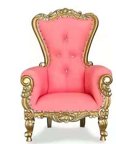 Modern Child Santa Pink Silver Gold King Luxury Throne Chair for Kids