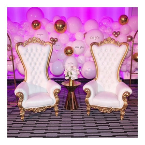 Hot Sale Chairs for Wedding Reception and Custom Wedding Throne Chairs for Bride and Groom