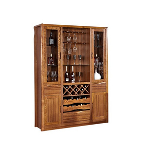 custom antique liquor cabinet with lock and key Industrial Wine Cabinet with Mesh Door Wine Bar Cabinet with Adjustable Shelf