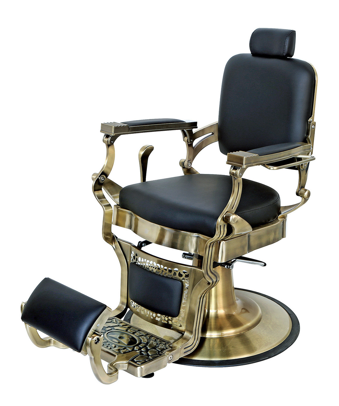 Wholesale Prsofesional Men All Black Barber Chair Frame Takara Belmont Salon Hairdressing Barber Chairs For Sale