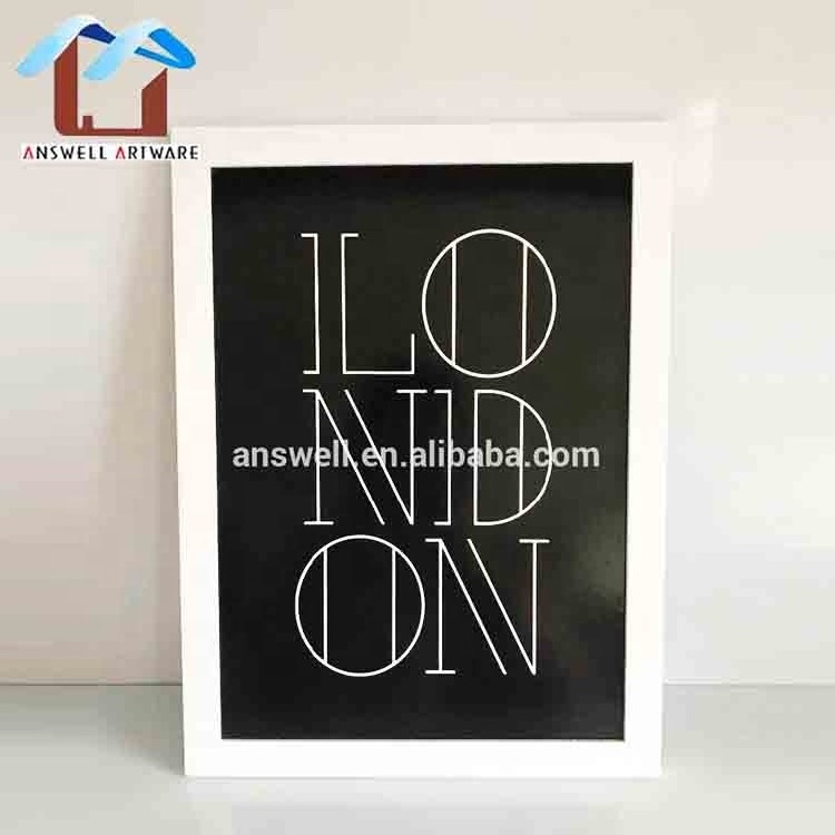 Custom Size Home Decorative Big Picture Frames Black Wooden Photo Frame Wall Large Wood Photo Picture Frames Wholesale