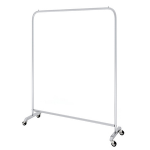 Good Quality Stainless Steel Simple Clothing Store Display Rack Floor-Standing Coat Rack Live Mobile Display Rack Stand