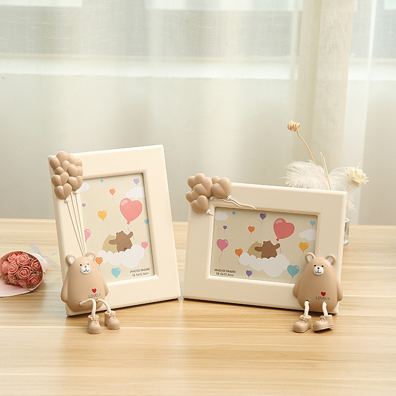 Factory Price New Children Stereoscopic Cartoon Creative Cute 7 Inch 3D Mouse Bear Kids Photo Frame