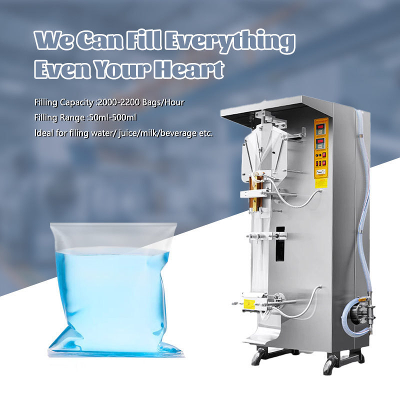 Fast Sealing Fully Automatic Bagging Beverage Packaging Fruit Juice Vinegar Milk Oil Liquid Drinking Water Filling Machine