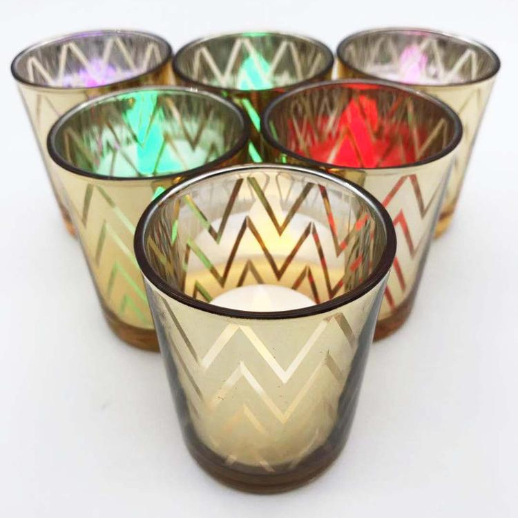 Decorative Votive Tealight Glass Candle jar Holders for Weddings