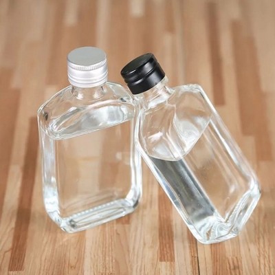 Small Empty Liquor Bottles Mini Glass Bottles For Whiskey Vodka Rum Tequila Gin Bottles