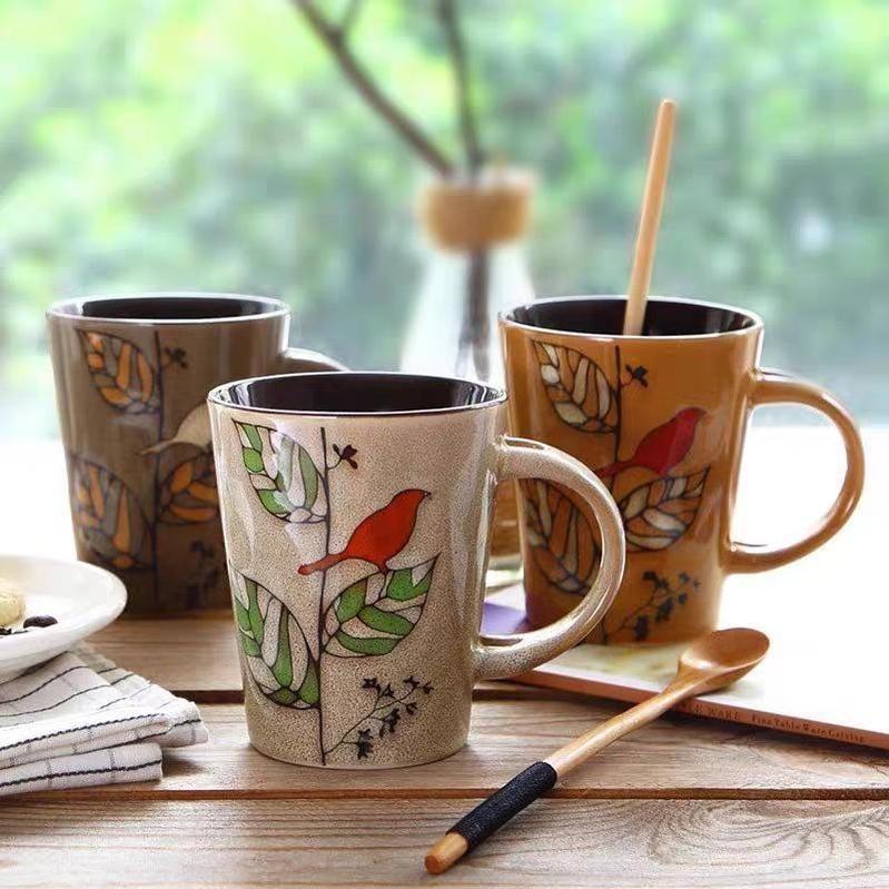 Ceramic Coffee Cup Mugs kupa bardak Cat Pottery Mugs And Cup Wholesale Auto Magnetic Christmas 3D Frosted Stainless Elegant Mug