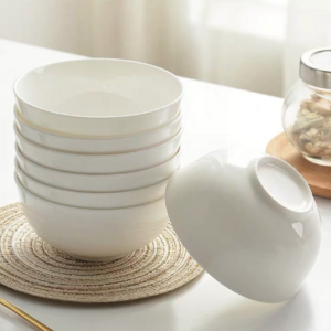 white color OEM wholesales ceramic bowl for food home kitchen restaurant ceramic food bowls