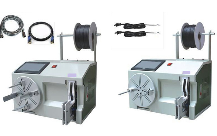 LA-90 semi automatic double wire binding machine/cable coiling machine/cable winding machine