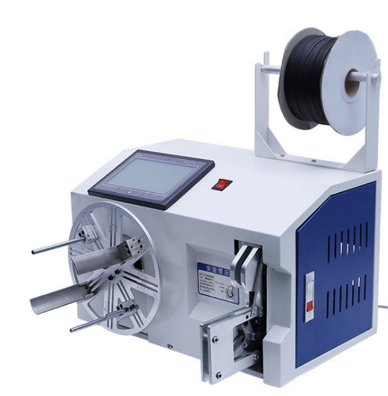 LA-90 semi automatic double wire binding machine/cable coiling machine/cable winding machine