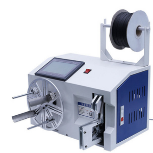 LA-90 semi automatic double wire binding machine/cable coiling machine/cable winding machine