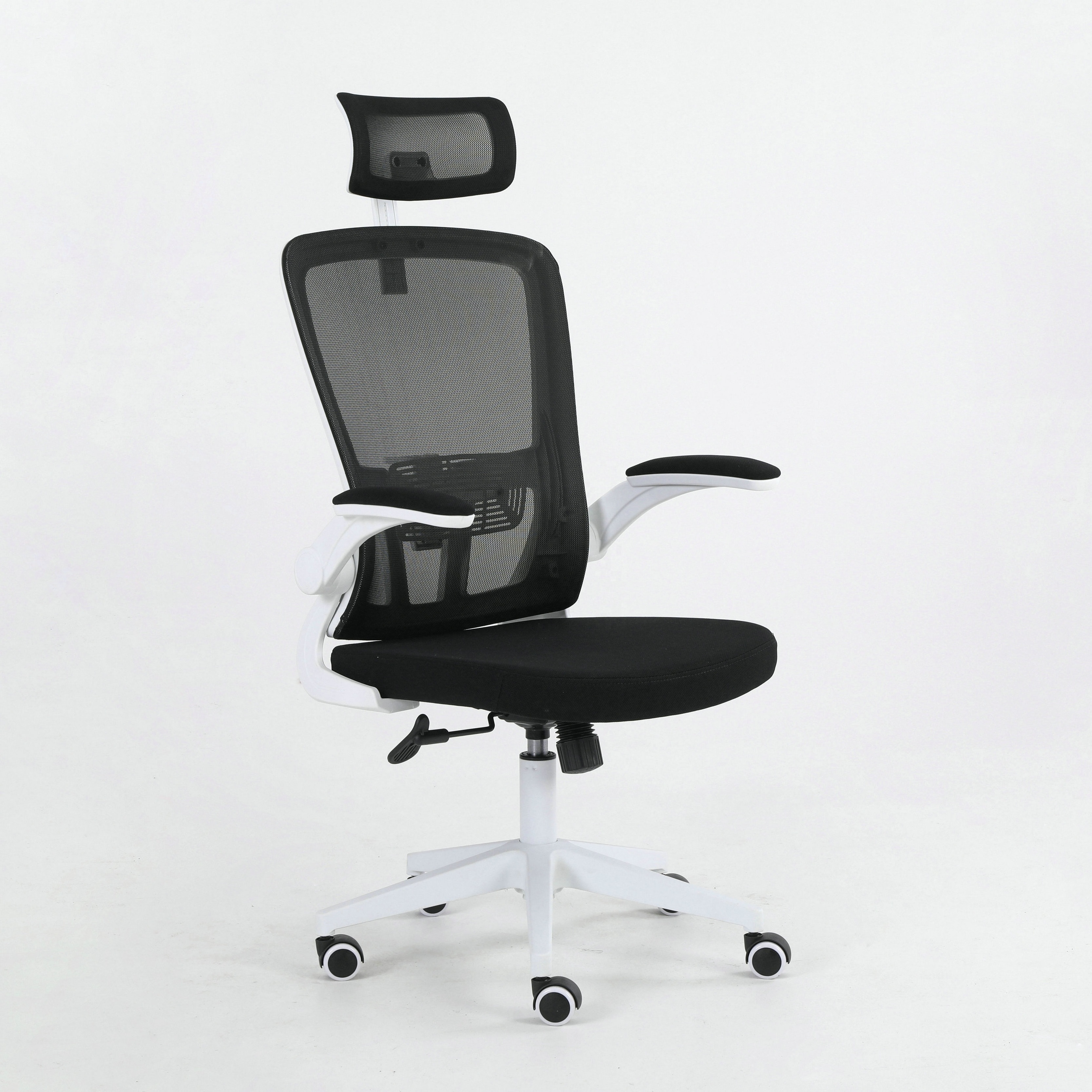 Ergonomic  Mesh  Office Computer Desk Chair with Adjustable Headrest Folded Armrest  for conference room