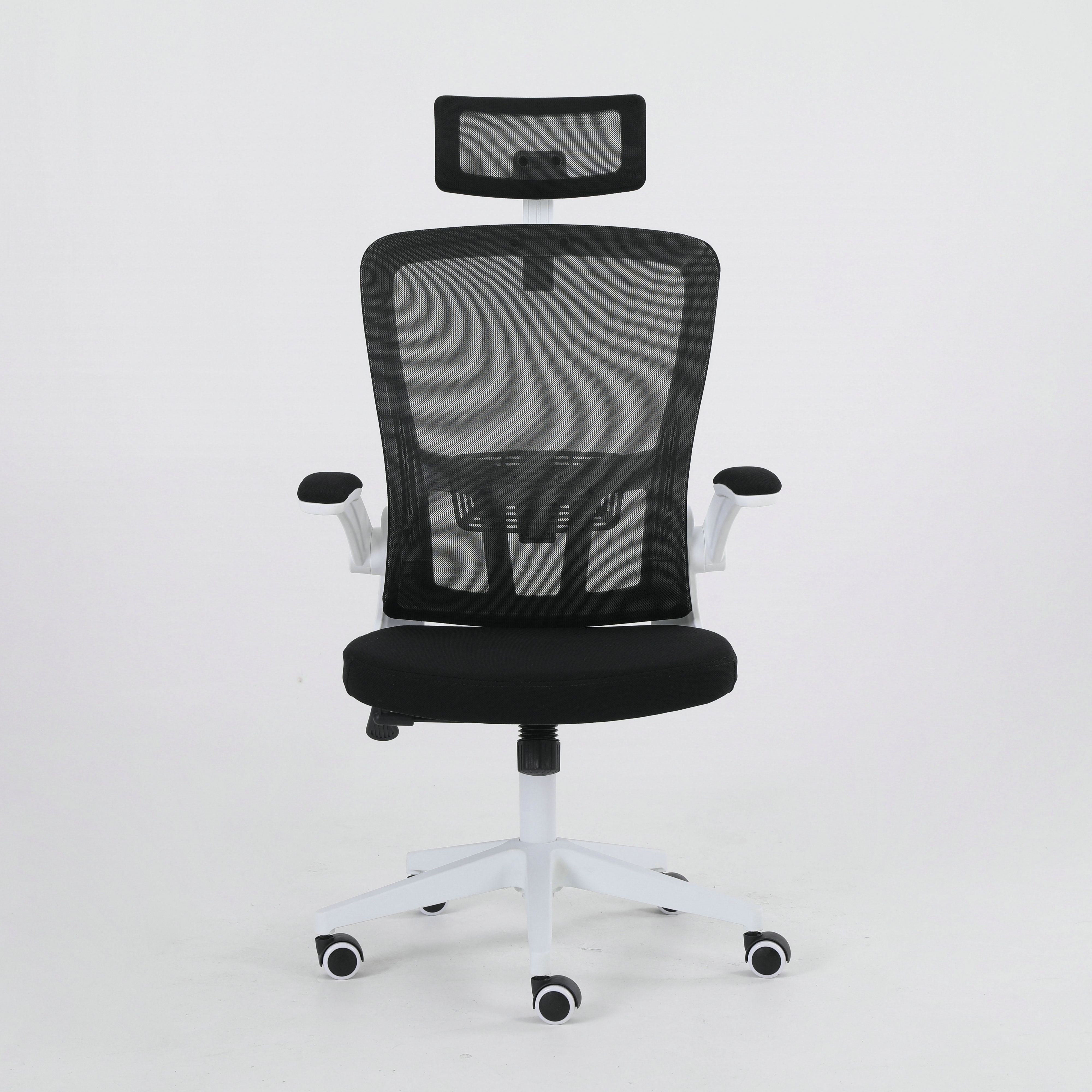 Ergonomic  Mesh  Office Computer Desk Chair with Adjustable Headrest Folded Armrest  for conference room